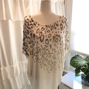 NWT Apt 9 cheetah shirt 3x